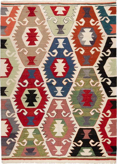 Nueva Alfombra Turca Kilim - 147 cm x 202 cm