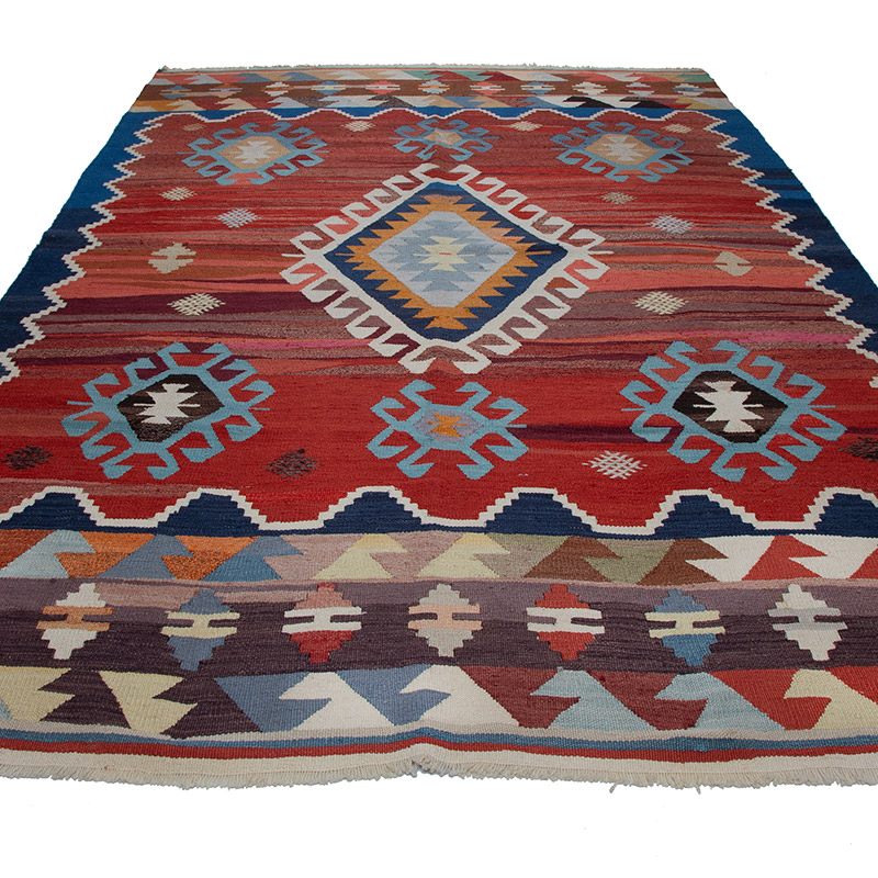 Nueva Alfombra Turca Kilim - 200 cm x 306 cm - K0093103