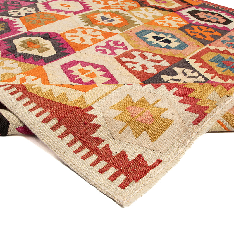 New Turkish Handwoven Kilim Rug - 4' 1" x 5' 6" (49" x 66") - K0093104