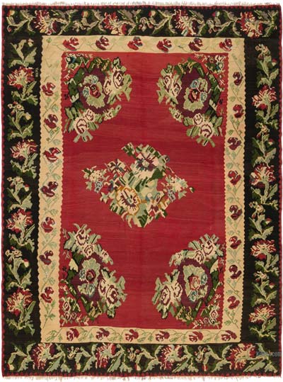 Vintage Balkan Kilim Rug