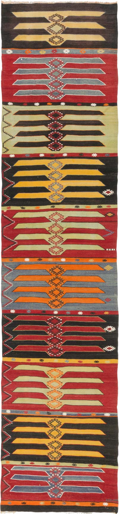 Vintage Afyon Kilim Runner