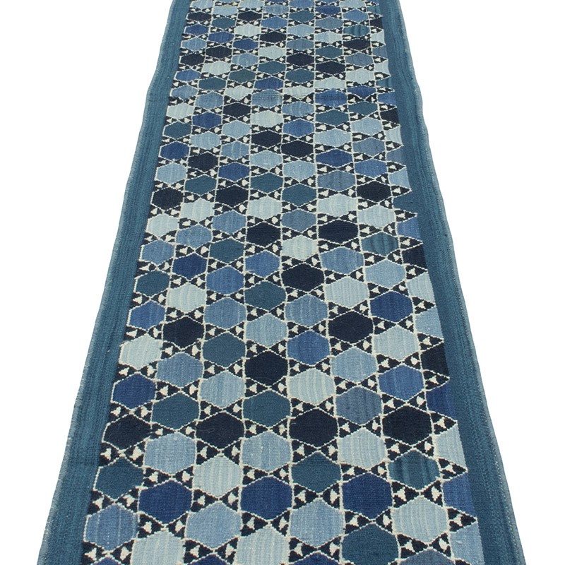 Yeni Kök Boya El Dokuma Yolluk Kilim - 57 cm x 440 cm - K0093154