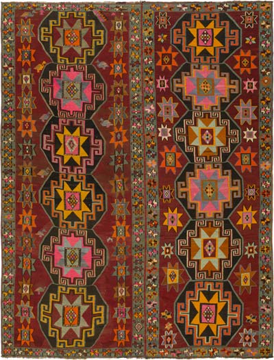Vintage Kars Kilim Rug