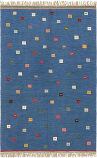 Yeni Kök Boya El Dokuma Kilim - 121 cm x 186 cm