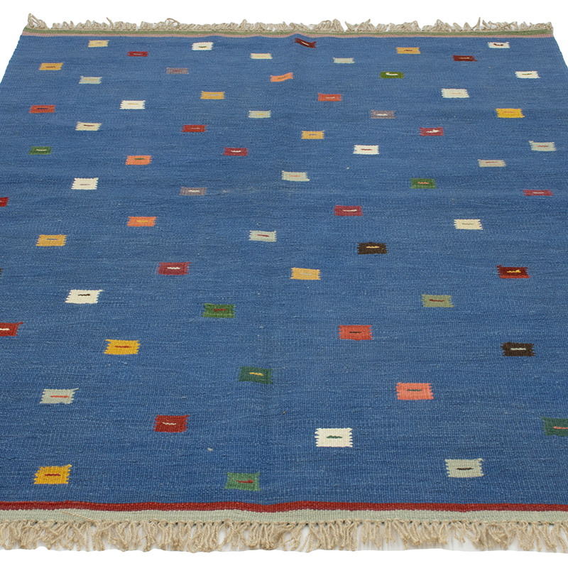 Yeni Kök Boya El Dokuma Kilim - 121 cm x 186 cm - K0093164