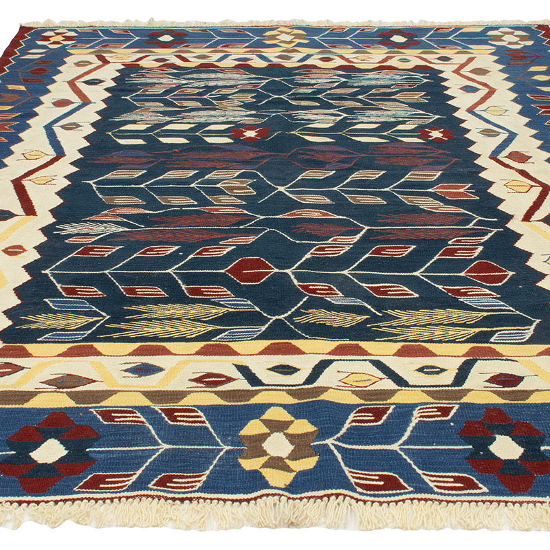 Yeni Kök Boya El Dokuma Kilim - 194 cm x 247 cm - K0093172