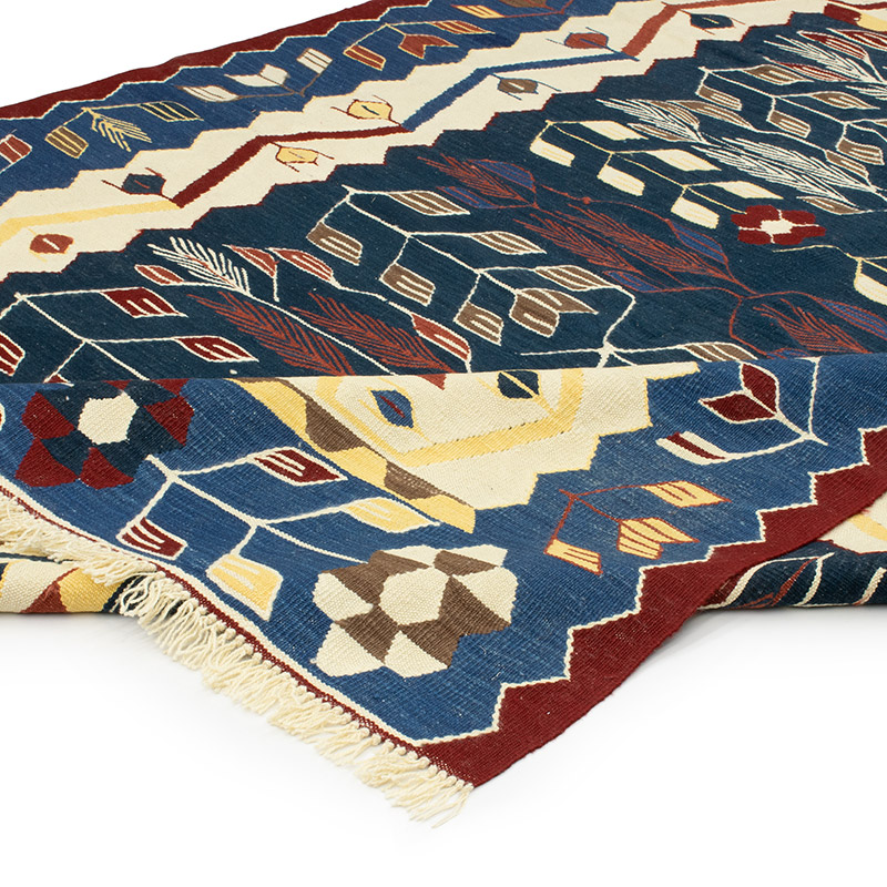 Yeni Kök Boya El Dokuma Kilim - 194 cm x 247 cm - K0093172