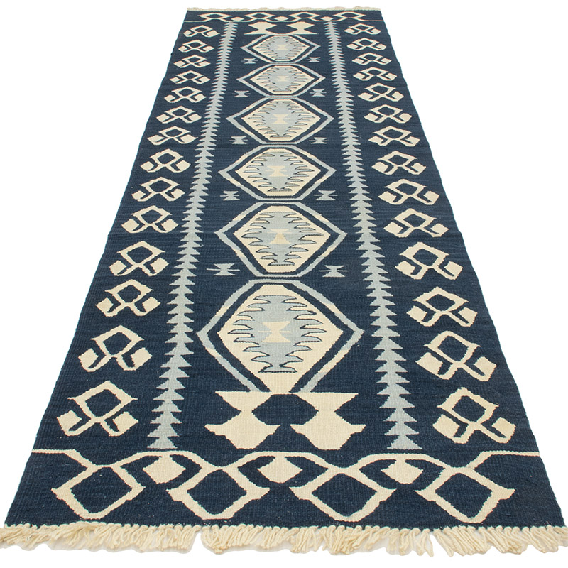 Yeni Kök Boya El Dokuma Yolluk Kilim - 92 cm x 330 cm - K0093173