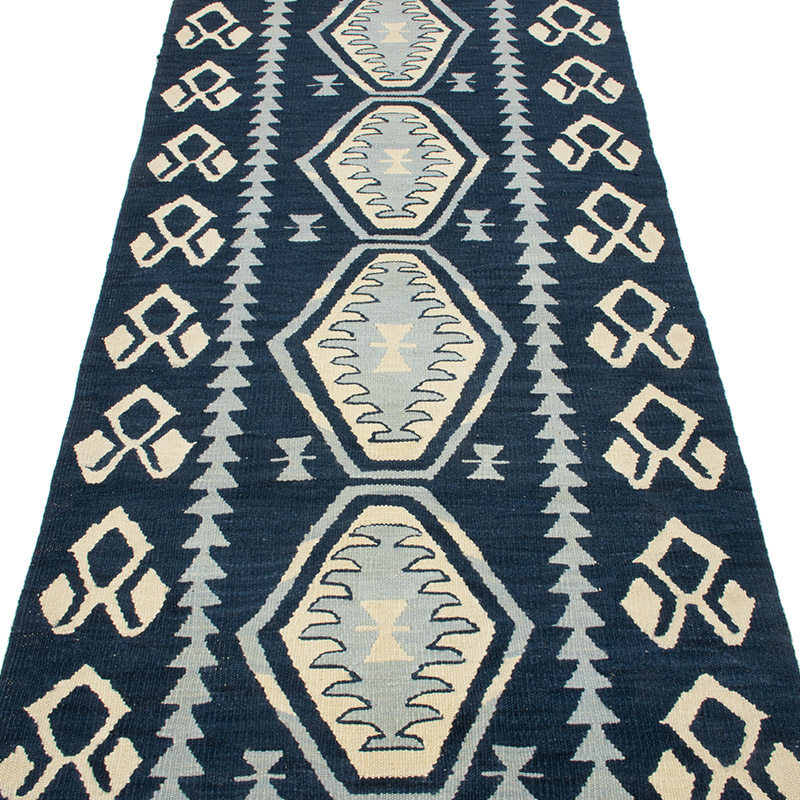 Yeni Kök Boya El Dokuma Yolluk Kilim - 92 cm x 330 cm - K0093173