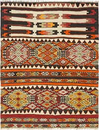 El Dokuma Vintage Halı - 96 cm x 125 cm
