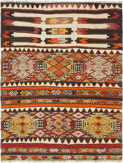 Vintage Turkish Hand-Knotted Rug - 3' 2" x 4' 1" (38" x 49")