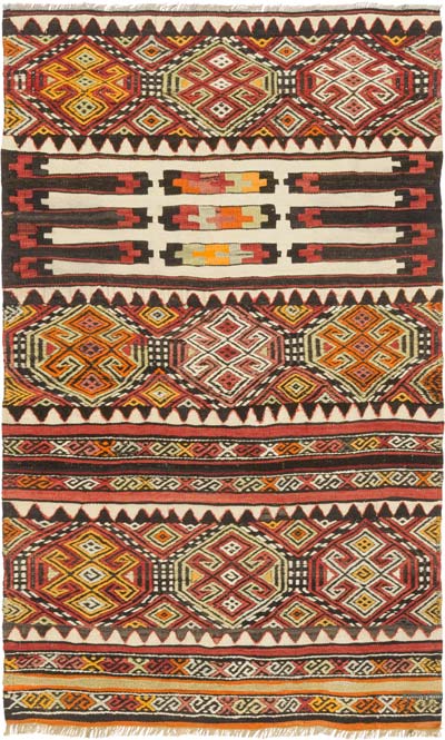 Vintage Turkish Hand-Knotted Rug - 3' 2" x 5' 3" (38" x 63")
