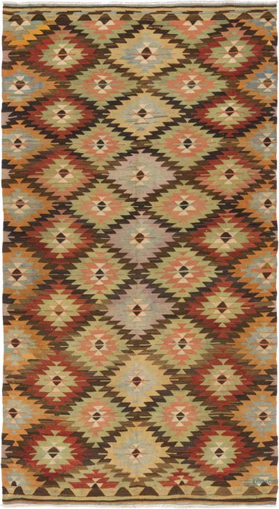 Vintage Denizli Kilim Rug