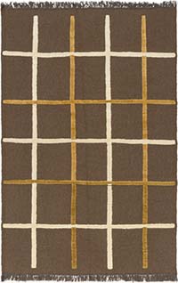 New Handwoven Turkish Kilim Rug - 4' 11" x 7' 4" (59" x 88")