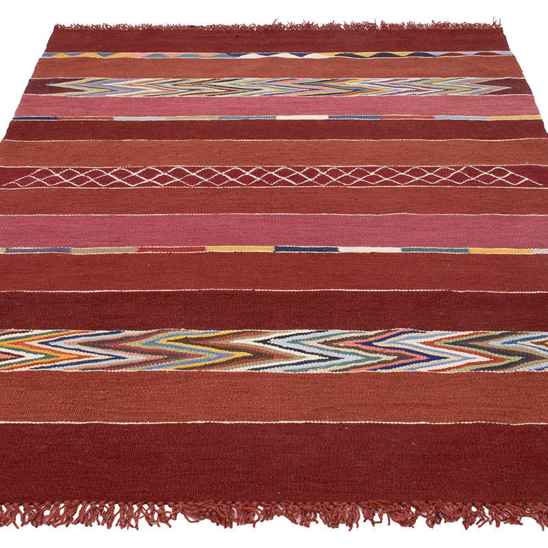New Handwoven Turkish Kilim Rug - 4' 1" x 6' 3" (49" x 75") - K0093226