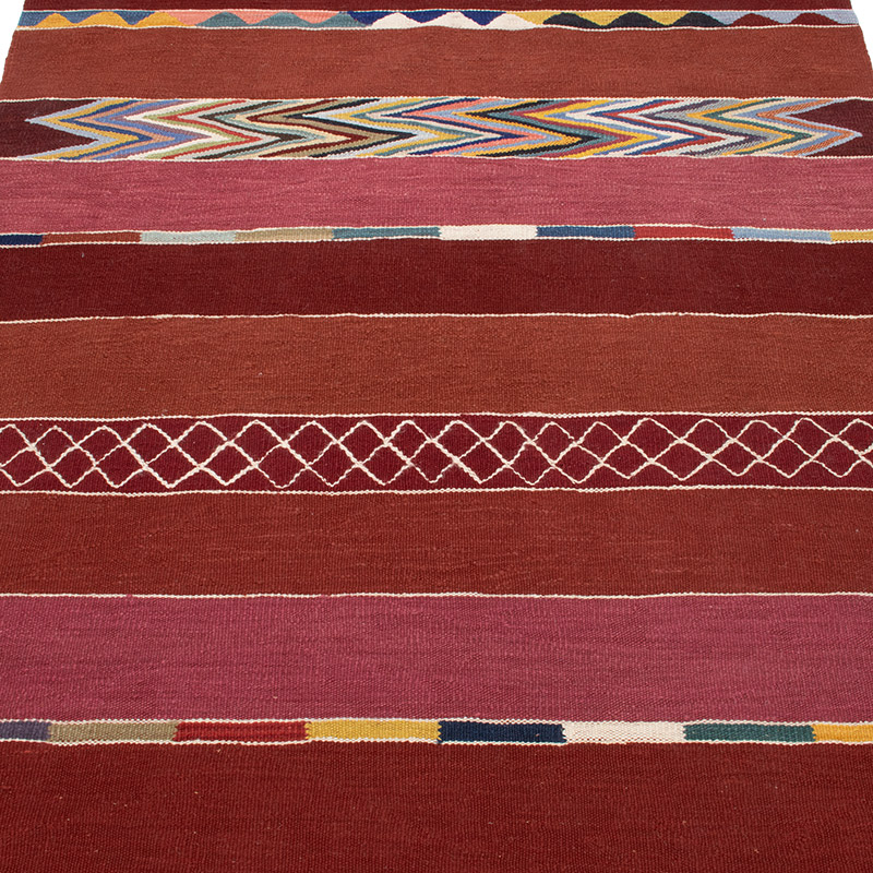 New Handwoven Turkish Kilim Rug - 4' 1" x 6' 3" (49" x 75") - K0093226