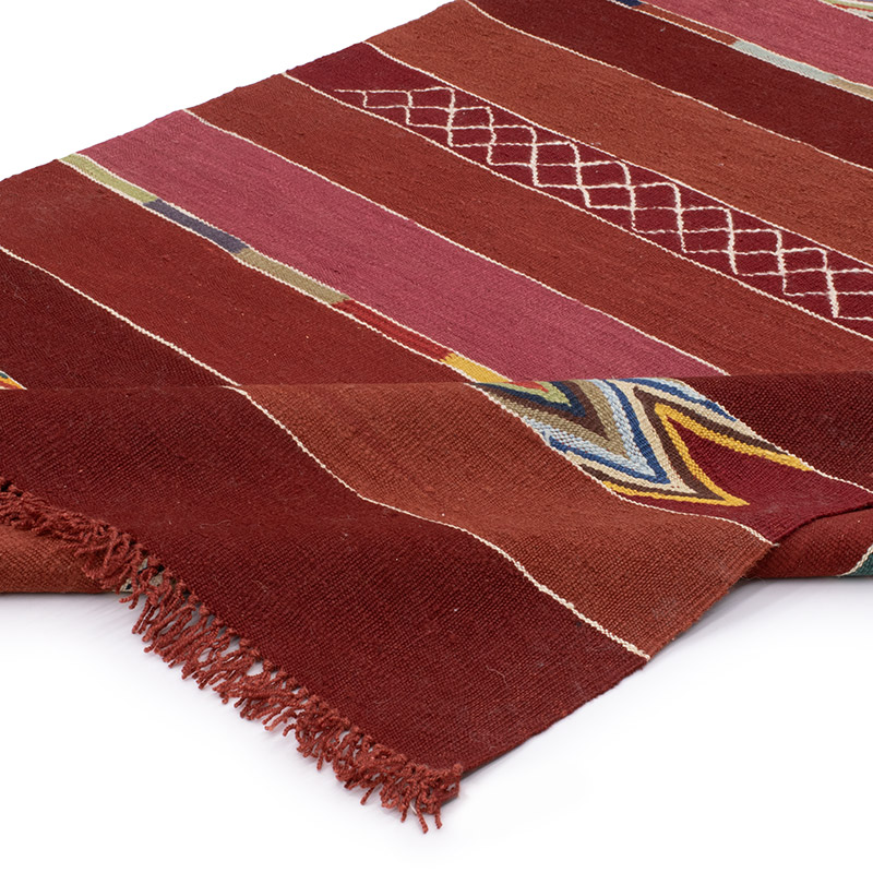 New Handwoven Turkish Kilim Rug - 4' 1" x 6' 3" (49" x 75") - K0093226