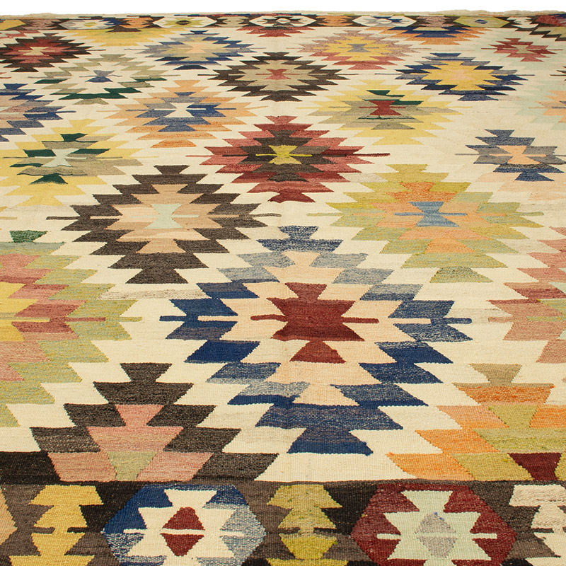 Yeni Kök Boya El Dokuma Kilim - 327 cm x 401 cm - K0093238