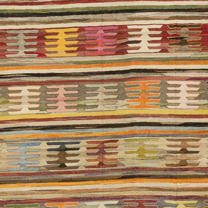 Yeni Kök Boya El Dokuma Kilim - 412 cm x 455 cm - K0093243