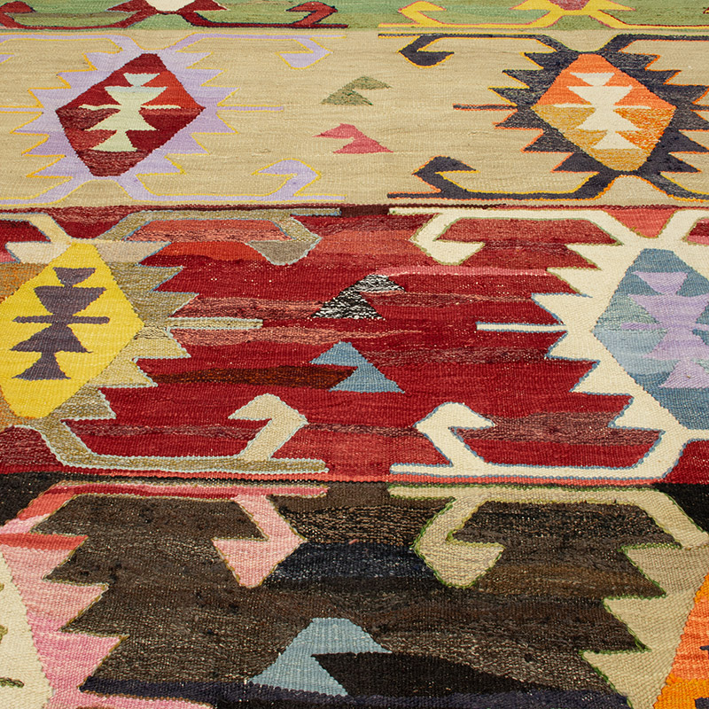 Yeni Kök Boya El Dokuma Kilim - 412 cm x 462 cm - K0093244