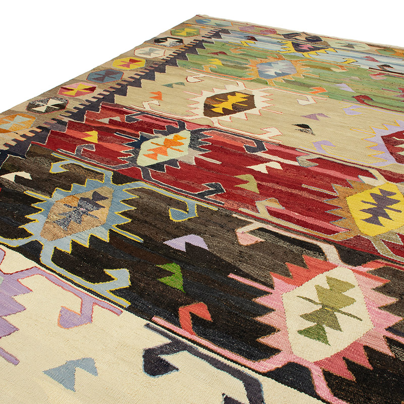 Yeni Kök Boya El Dokuma Kilim - 412 cm x 462 cm - K0093244