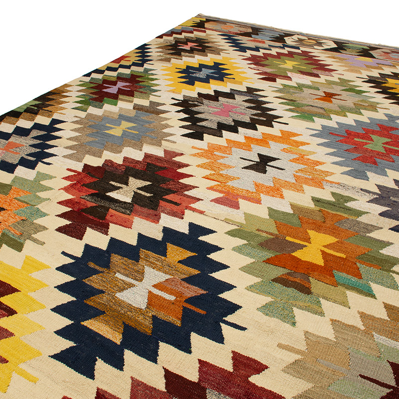Yeni Kök Boya El Dokuma Kilim - 405 cm x 462 cm - K0093245