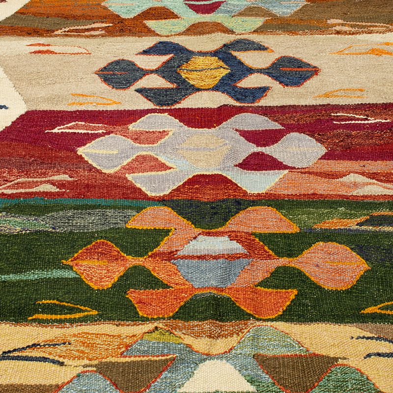 Yeni Kök Boya El Dokuma Kilim - 414 cm x 444 cm - K0093247