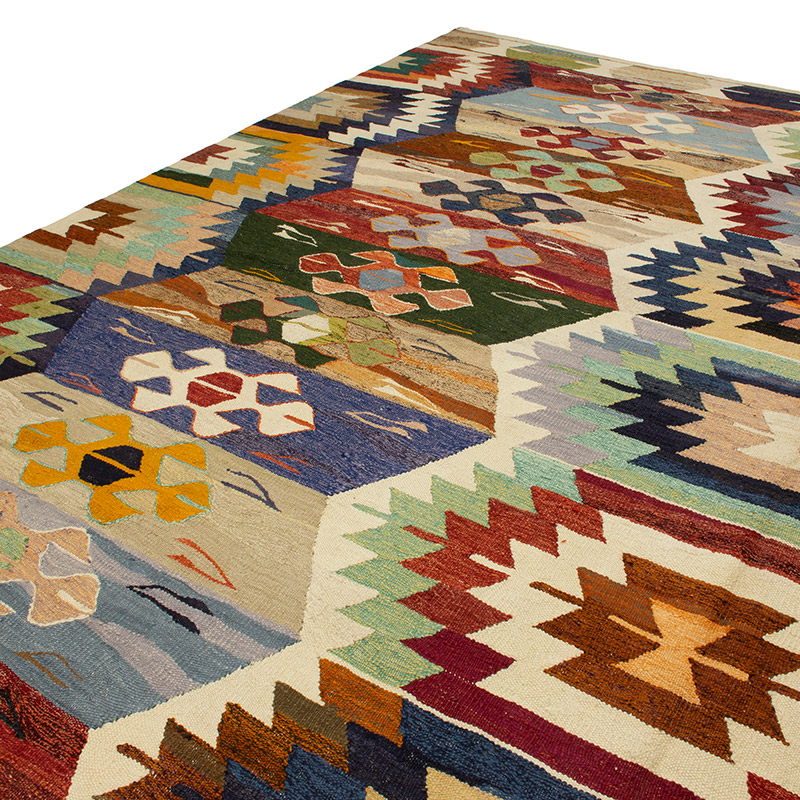 Yeni Kök Boya El Dokuma Kilim - 414 cm x 444 cm - K0093247
