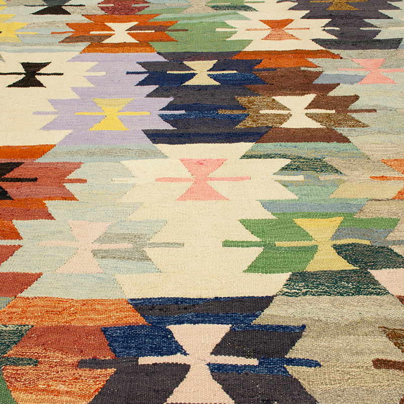 Yeni Kök Boya El Dokuma Kilim - 418 cm x 455 cm - K0093249