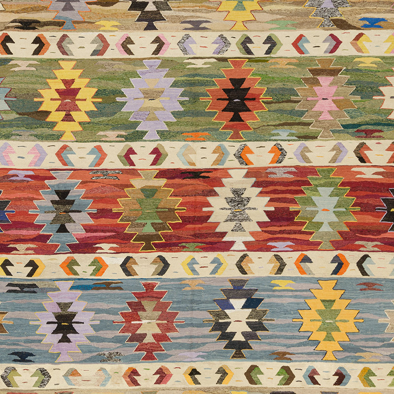Yeni Kök Boya El Dokuma Kilim - 415 cm x 460 cm - K0093250
