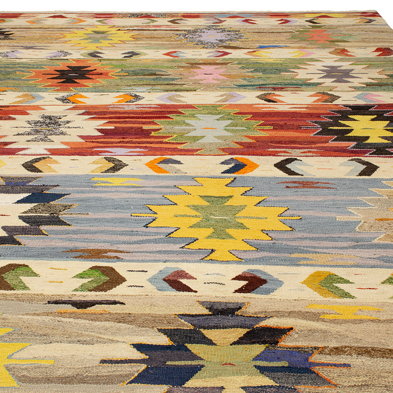 Yeni Kök Boya El Dokuma Kilim - 415 cm x 460 cm - K0093250