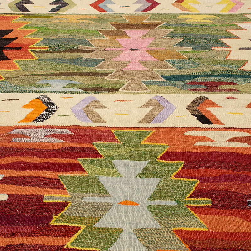 Yeni Kök Boya El Dokuma Kilim - 415 cm x 460 cm - K0093250