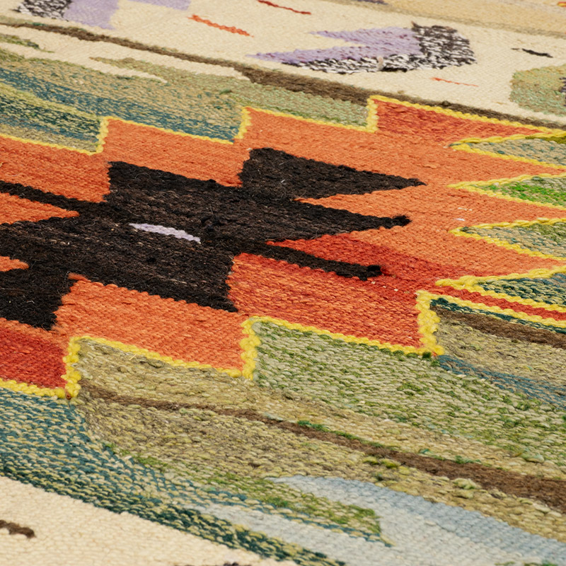 Yeni Kök Boya El Dokuma Kilim - 415 cm x 460 cm - K0093250