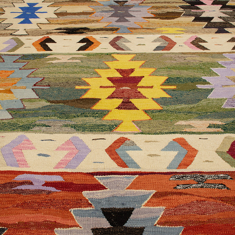 Yeni Kök Boya El Dokuma Kilim - 415 cm x 460 cm - K0093250