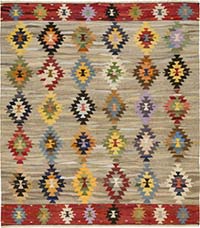 Yeni Kök Boya El Dokuma Kilim - 405 cm x 455 cm