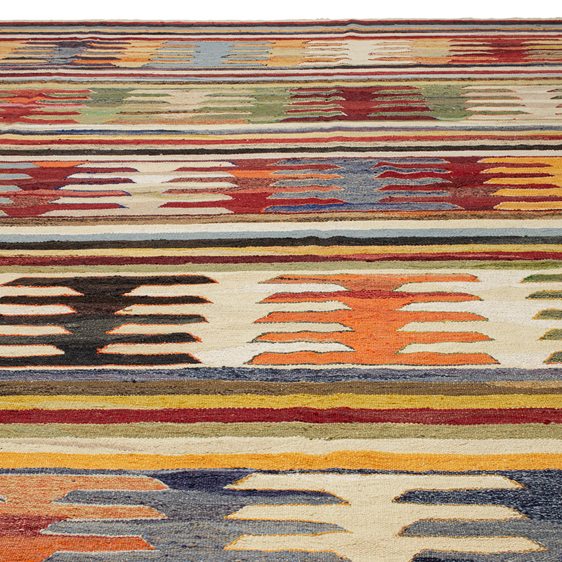 Yeni Kök Boya El Dokuma Kilim - 412 cm x 446 cm - K0093252