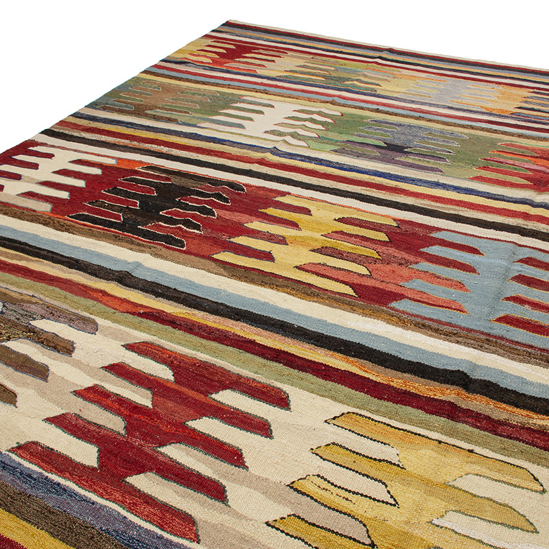 Yeni Kök Boya El Dokuma Kilim - 412 cm x 446 cm - K0093252