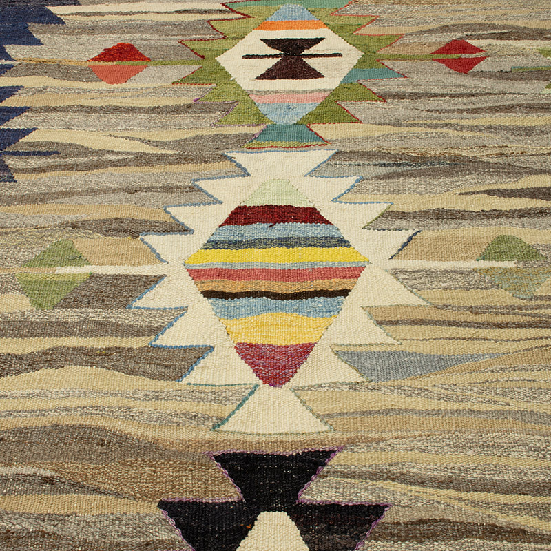 Yeni Kök Boya El Dokuma Kilim - 416 cm x 462 cm - K0093253