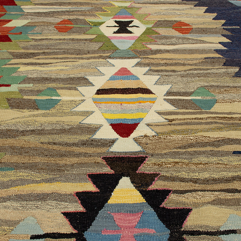 Yeni Kök Boya El Dokuma Kilim - 416 cm x 462 cm - K0093253