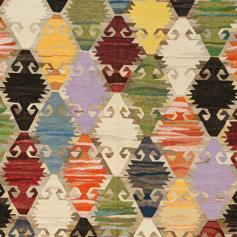 Yeni Kök Boya El Dokuma Kilim - 398 cm x 458 cm - K0093254