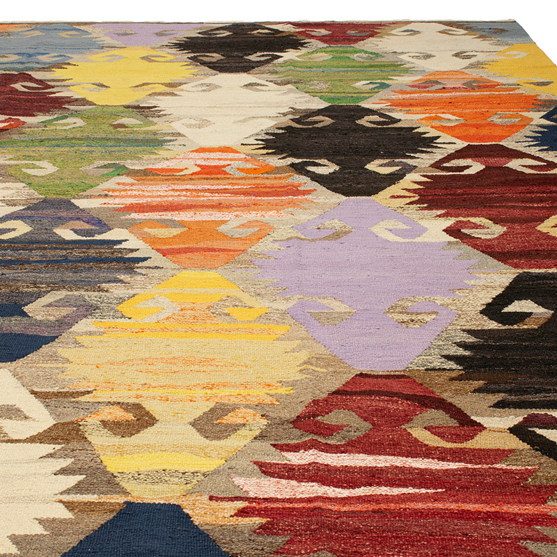 Yeni Kök Boya El Dokuma Kilim - 398 cm x 458 cm - K0093254