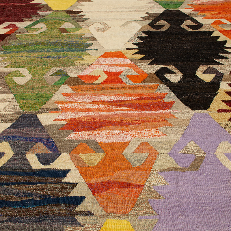 Yeni Kök Boya El Dokuma Kilim - 398 cm x 458 cm - K0093254