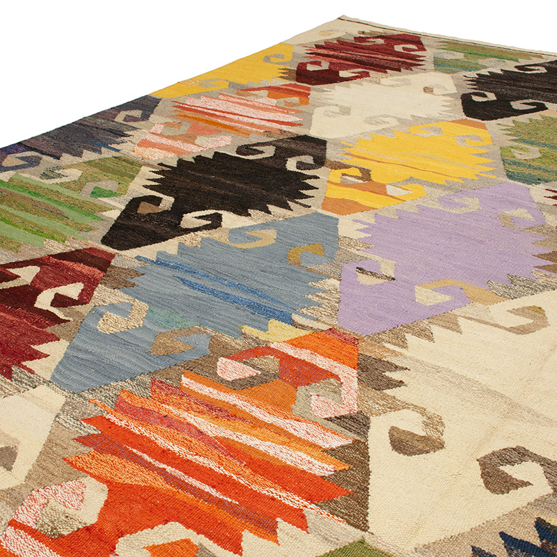 Yeni Kök Boya El Dokuma Kilim - 398 cm x 458 cm - K0093254