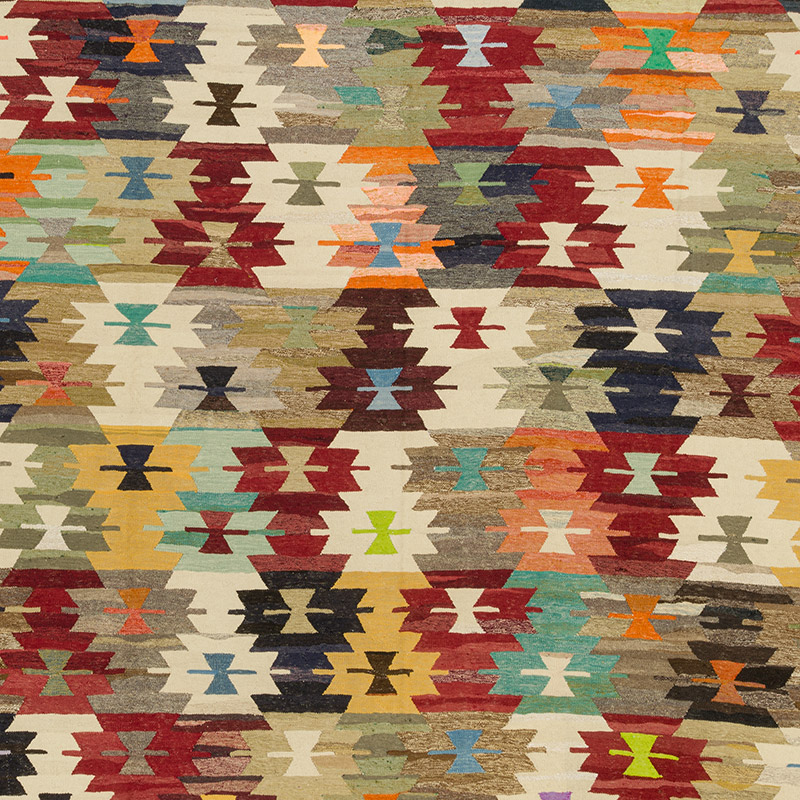 Yeni Kök Boya El Dokuma Kilim - 396 cm x 460 cm - K0093256