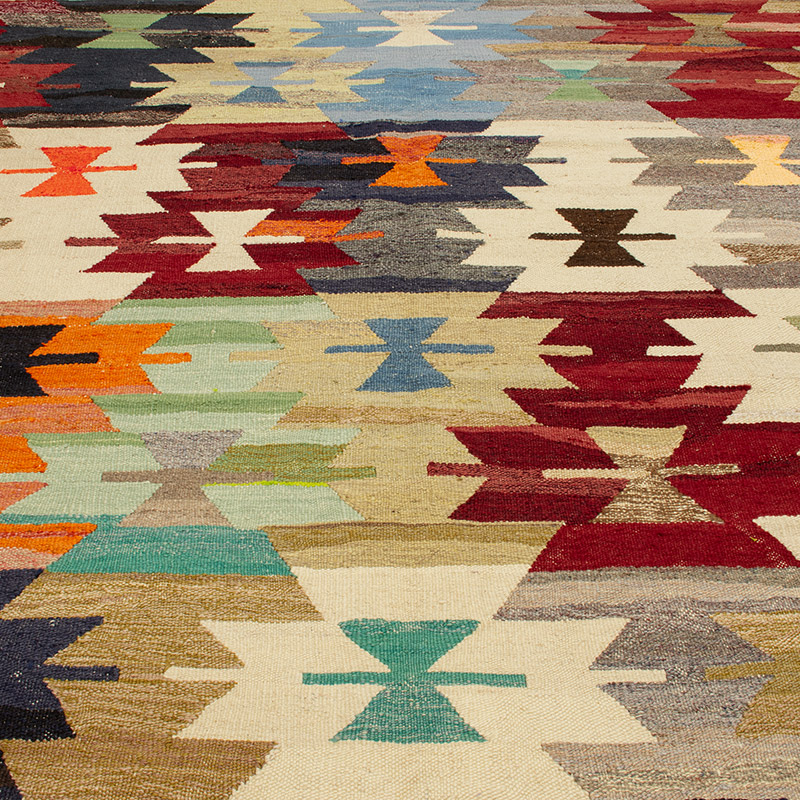 Yeni Kök Boya El Dokuma Kilim - 396 cm x 460 cm - K0093256