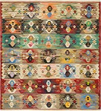 Yeni Kök Boya El Dokuma Kilim - 401 cm x 440 cm