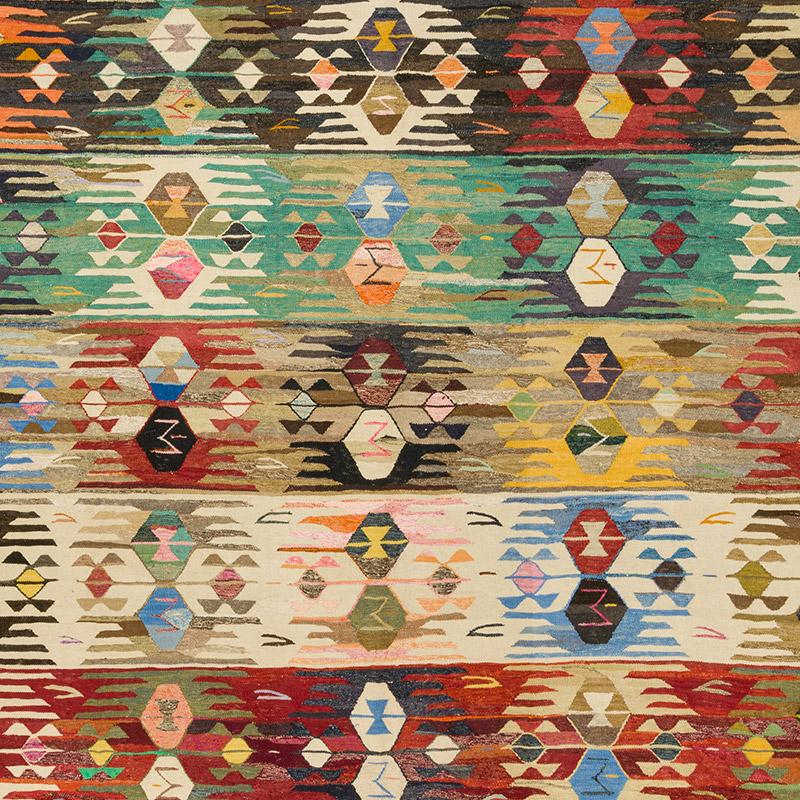 Yeni Kök Boya El Dokuma Kilim - 401 cm x 440 cm - K0093257