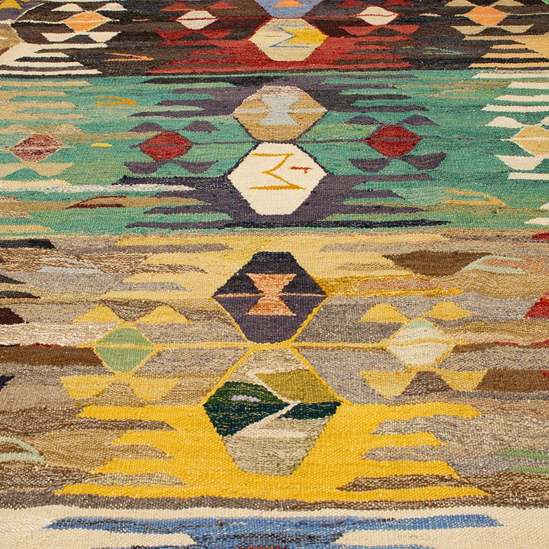 Yeni Kök Boya El Dokuma Kilim - 401 cm x 440 cm - K0093257