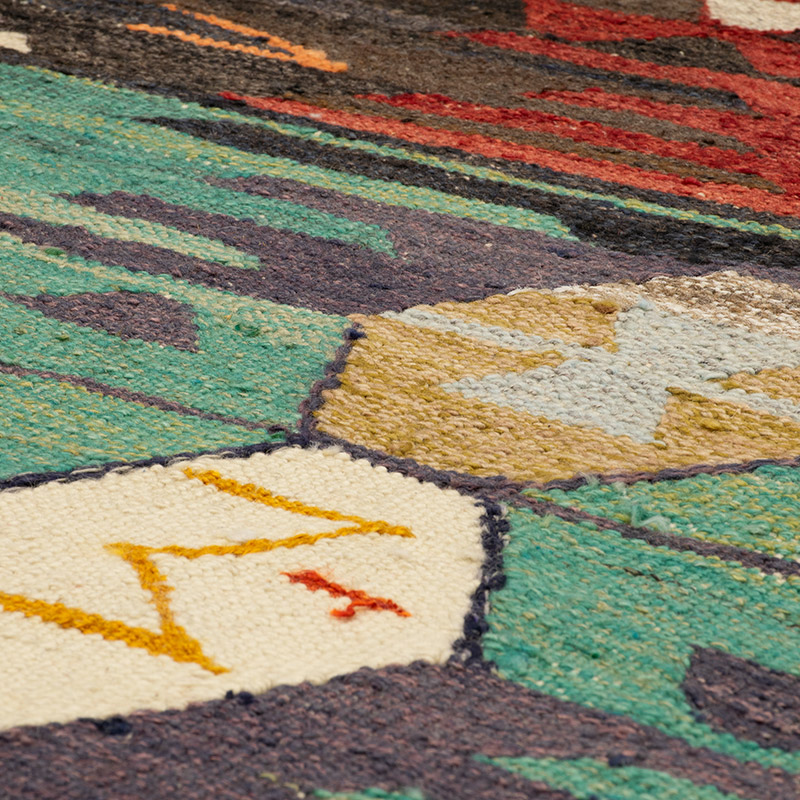Yeni Kök Boya El Dokuma Kilim - 401 cm x 440 cm - K0093257