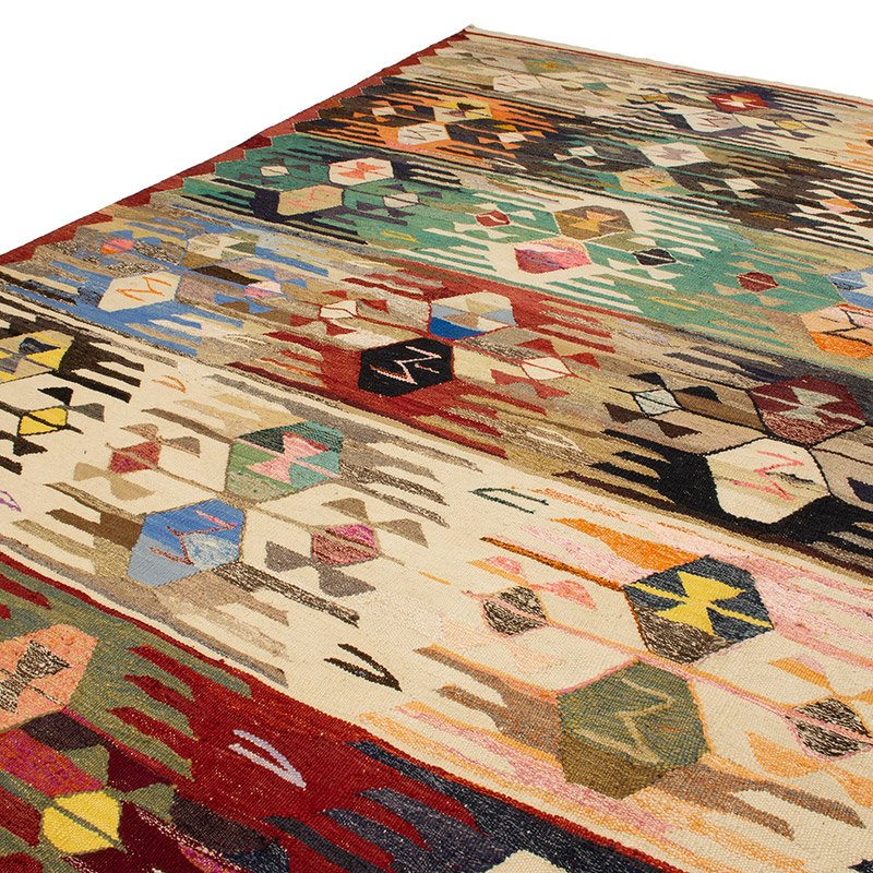 Yeni Kök Boya El Dokuma Kilim - 401 cm x 440 cm - K0093257